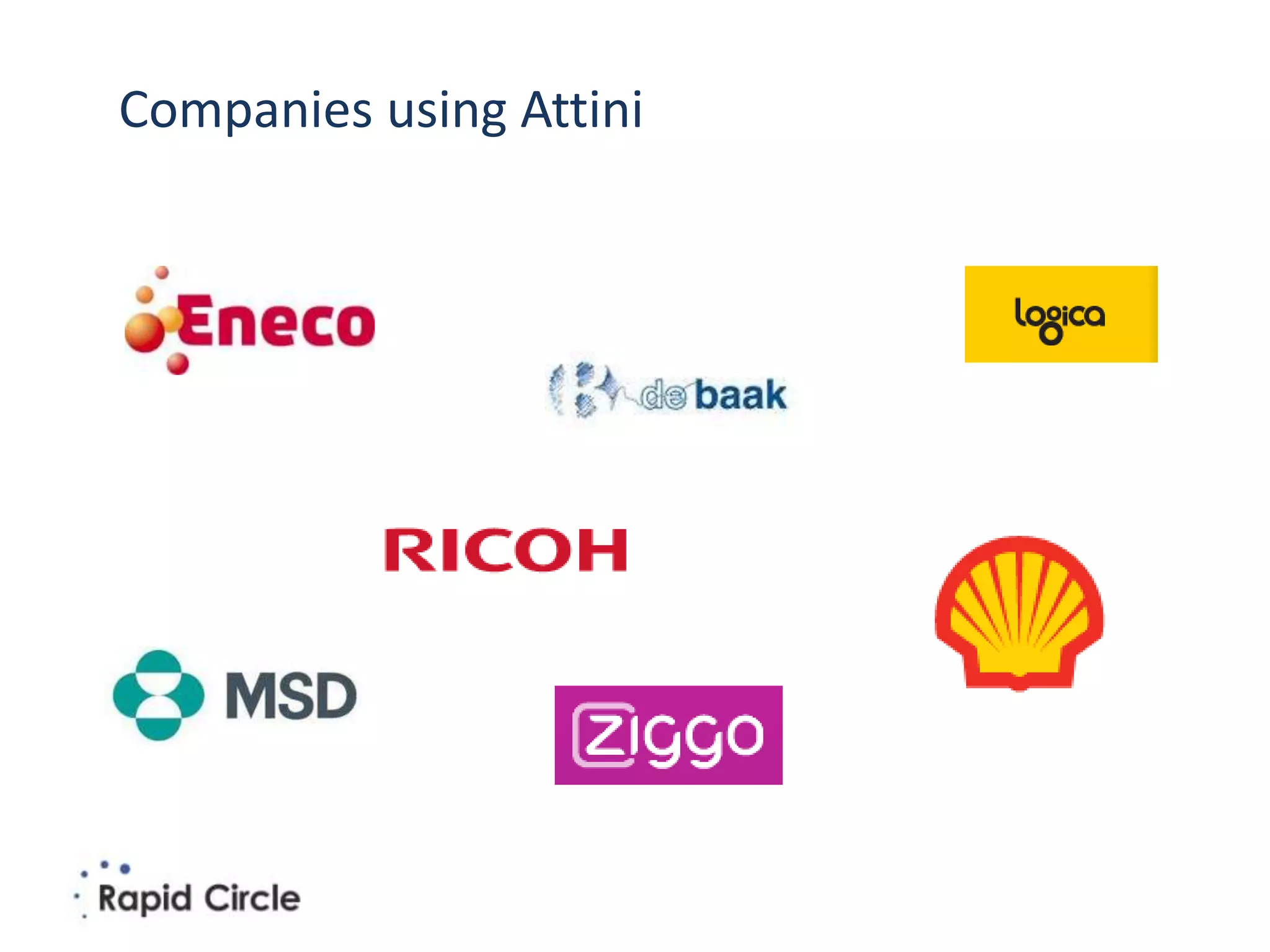 Companies using Attini
 