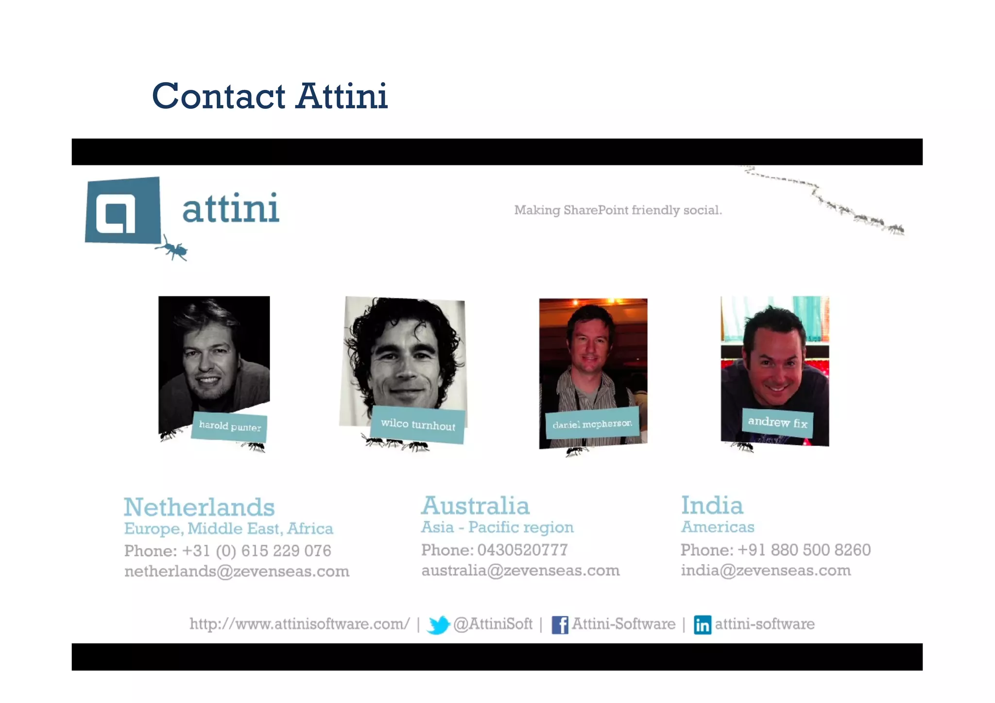 Contact Attini
 