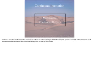 Continuous Innovation
http://goo.gl/VhokZV
Microservices
Continuous Delivery
 