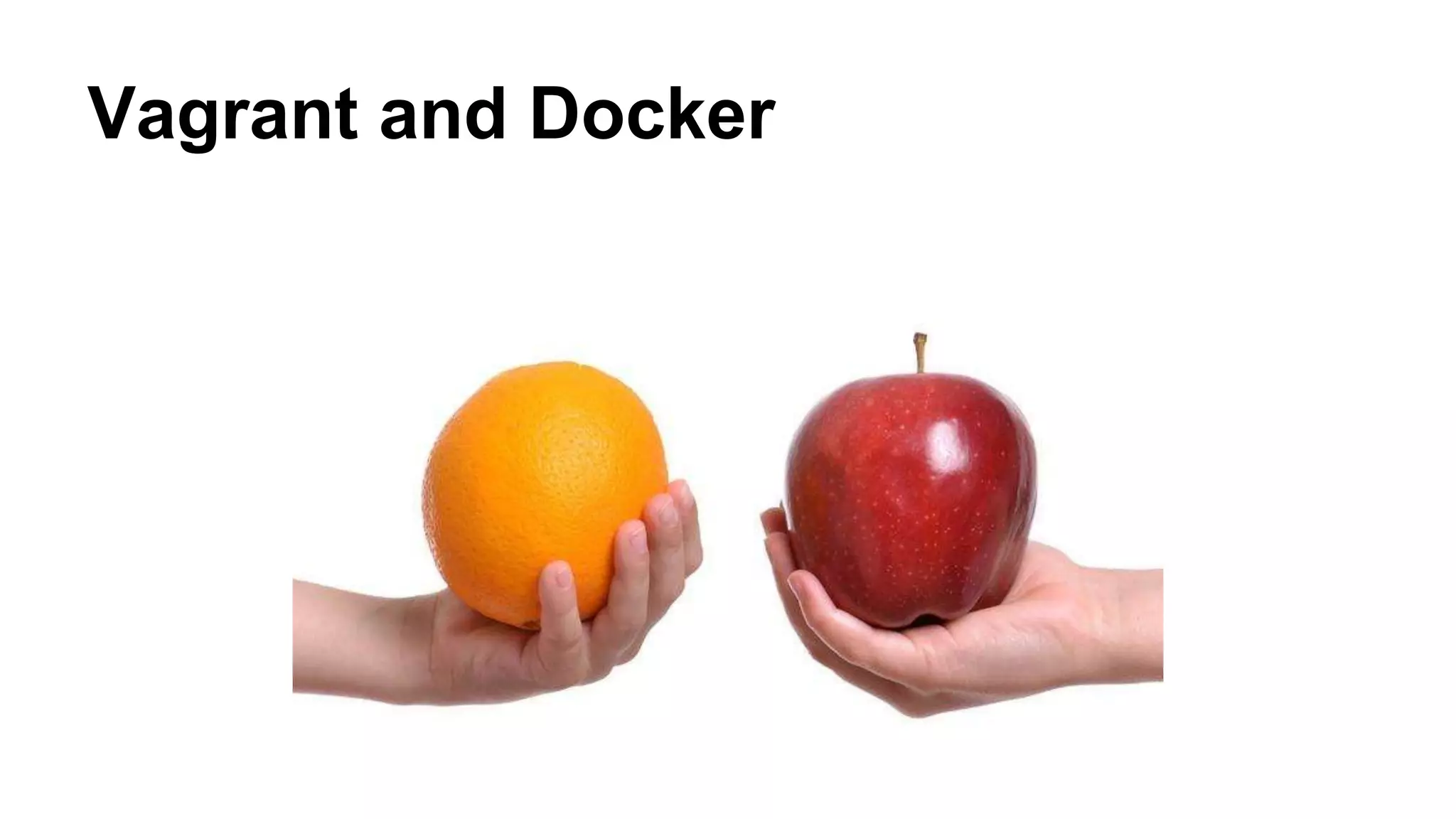 Vagrant and Docker
 