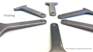 Finishing
Not cleared or approved by the FDA.
 