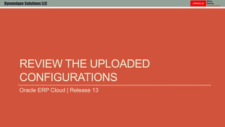 Rapid implementation Spreadsheets in Oracle ERP Cloud | PPTX