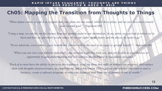 Ch05: Mapping the Transition from Thoughts to Things
In this chapter, we meet Richard Saul Wurman (the founder of TED) and...