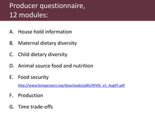 Rapid integrated assessment of food safety and nutrition: Context