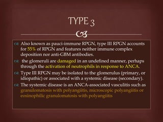 Rpgn Patterns Rapidly progressive glomerulonephritis | PPTX