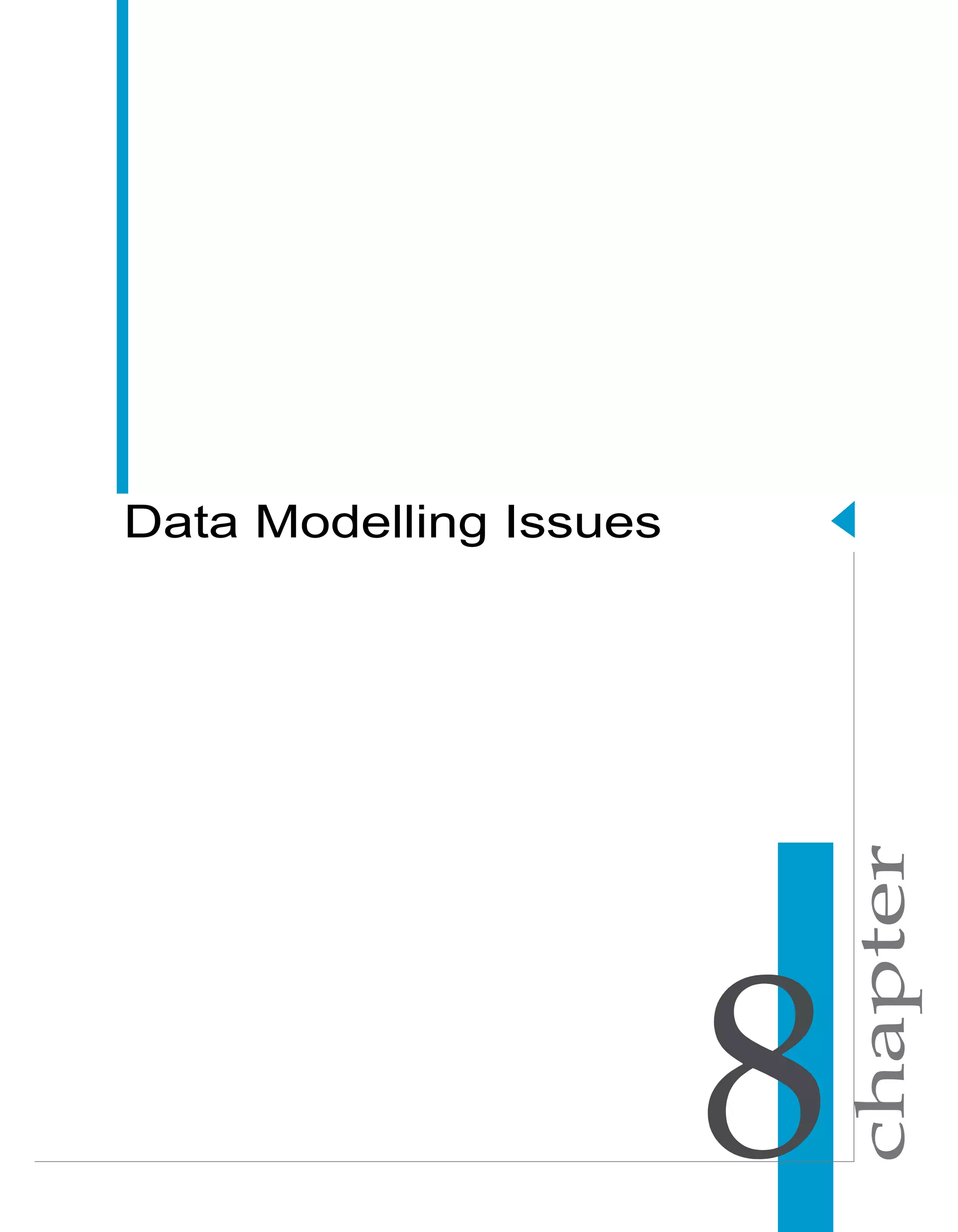 chapter
Rapid Mart Development Guide
Data Modelling Issues
 
