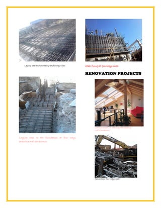 Laying steel and shuttering at fourways mall
Laying steel on the foundation at four ways
shopping mall the bounce
Steel fixing at fourways mall
RENOVATION PROJECTS
Loft conversion, in Melville Johannesburg
Loft Conversion,)
Demolitions four ways mall
 