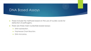 Rapid methods for detection of Food-borne Pathogens. | PPTX