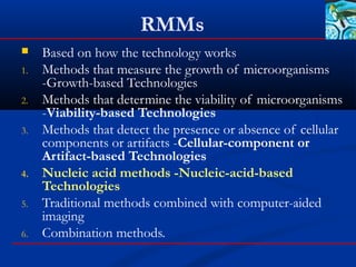 Rms System Bacteria Rapid microbiological methods | PPT