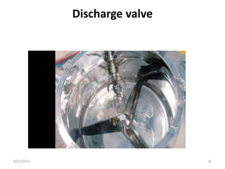 Discharge valve
8/21/2015 16
 