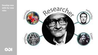 Develop new
skills for new
roles
 