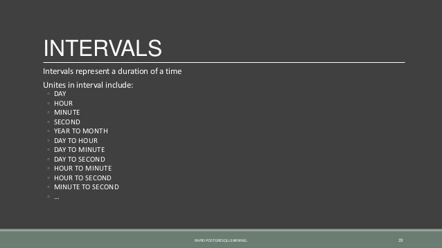 Postgresql interval to minutes Postgresql interval to minutes
