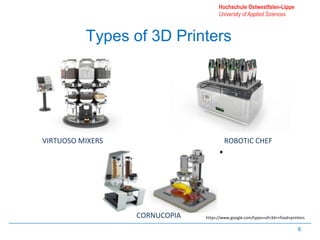 Additive Manufacturing in customizing Food | PPT