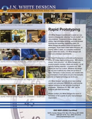 Rapid Prototyping  -Reducing Time-to-Market on New Products