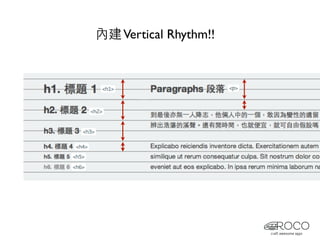 內建 Vertical Rhythm!!
 