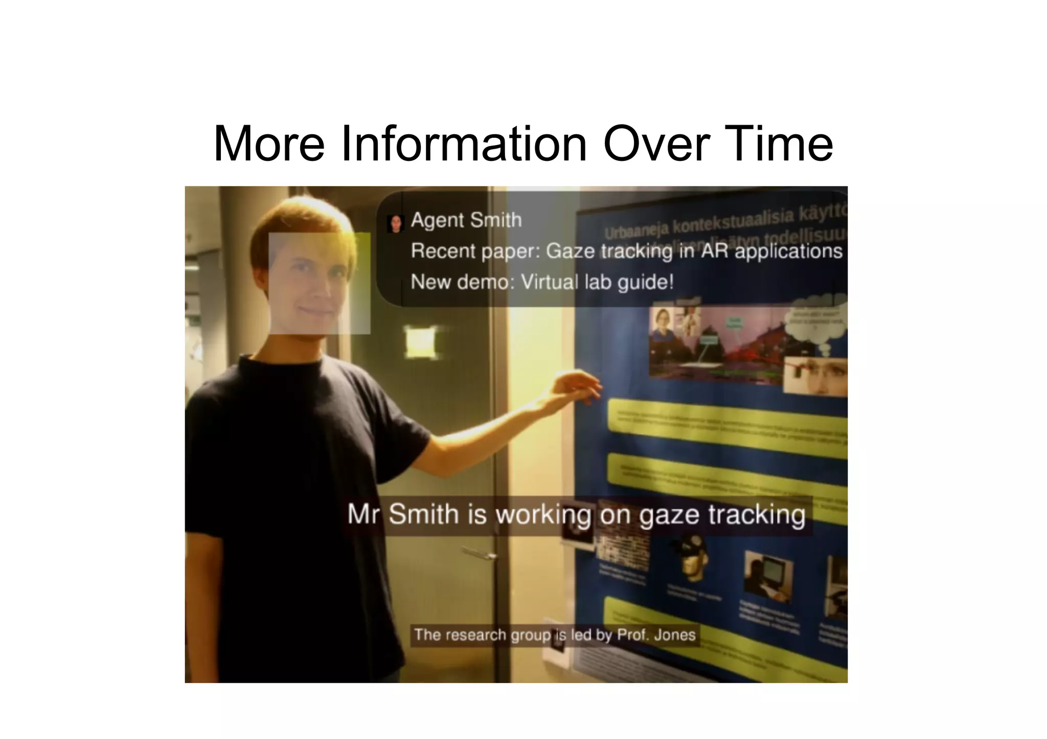 More Information Over Time
 