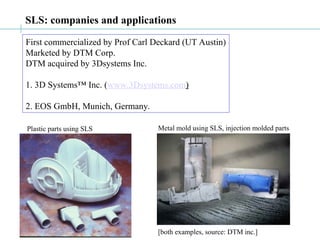 Sls Engineering Examples rapid prototyping - 3d printing intro.ppt