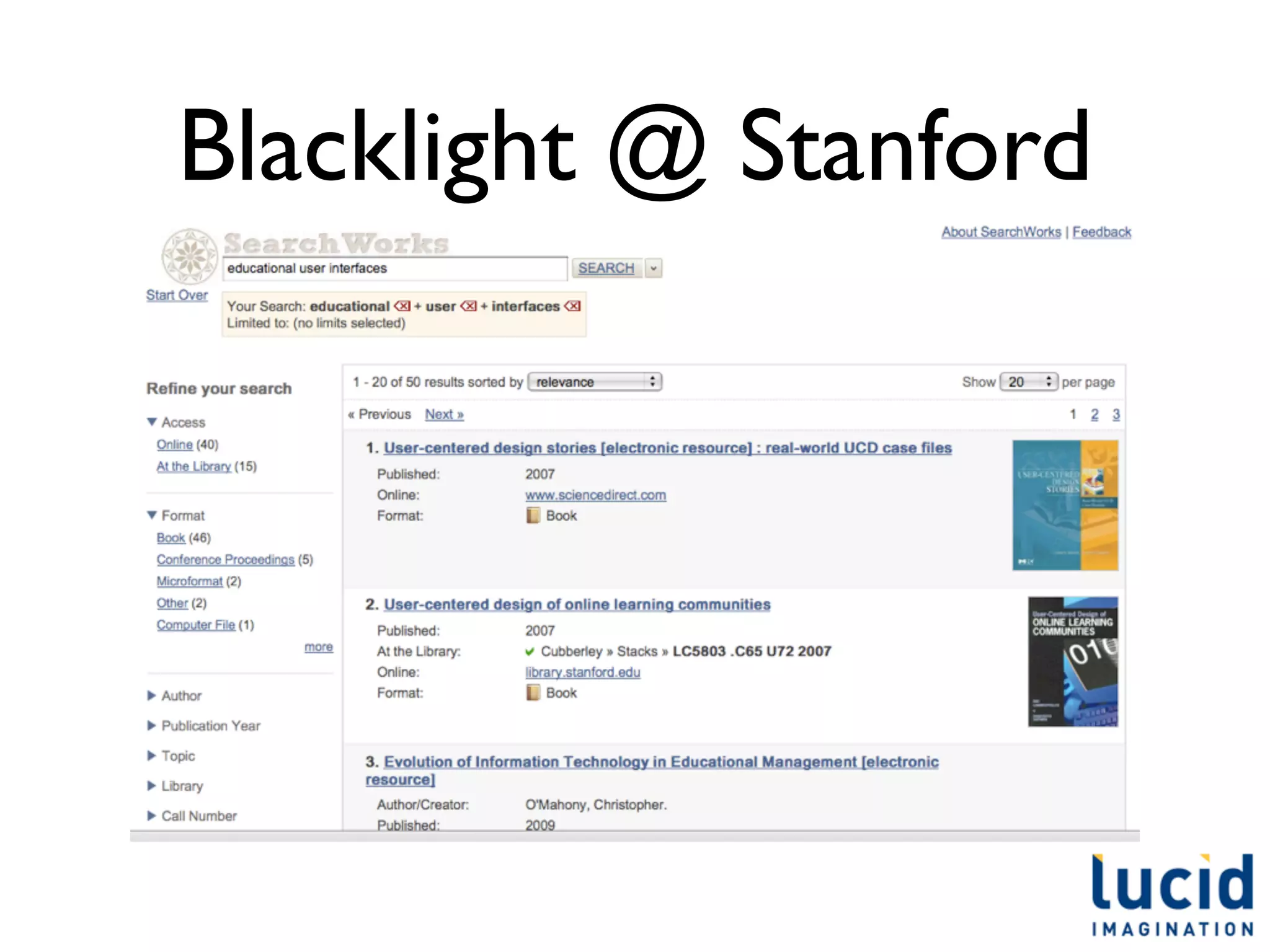 Blacklight @ Stanford
 