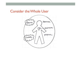 Consider theWhole User
 