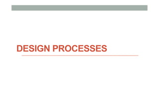 DESIGN PROCESSES
 