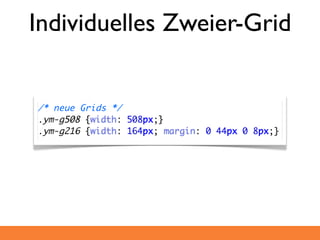 Individuelles Zweier-Grid
 