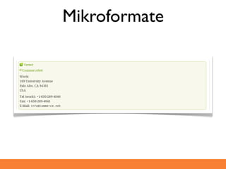 Mikroformate
 