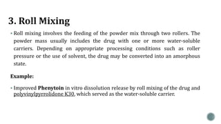 Roll Mixing Method Rapid Release Granulation Technology ppt | PPTX