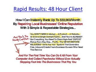 Rapid Results: 48 Hour Client
 
