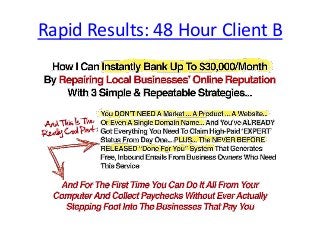 Rapid Results: 48 Hour Client B
 