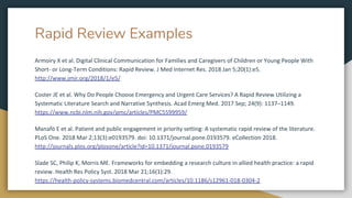 Rapid Reviews 101 | PDF
