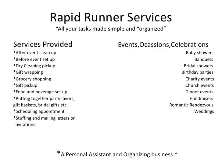 Rapid Runner Services