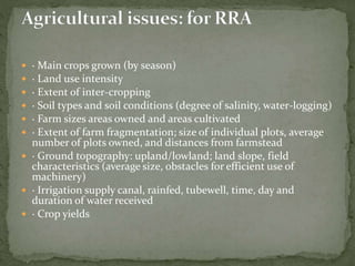 Rapid rural appraisal A Presentation By Mr Allah Dad khan | PPTX