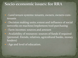Rapid rural appraisal A Presentation By Mr Allah Dad khan | PPTX