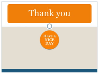 Have a
NICE
DAY
Thank you
 