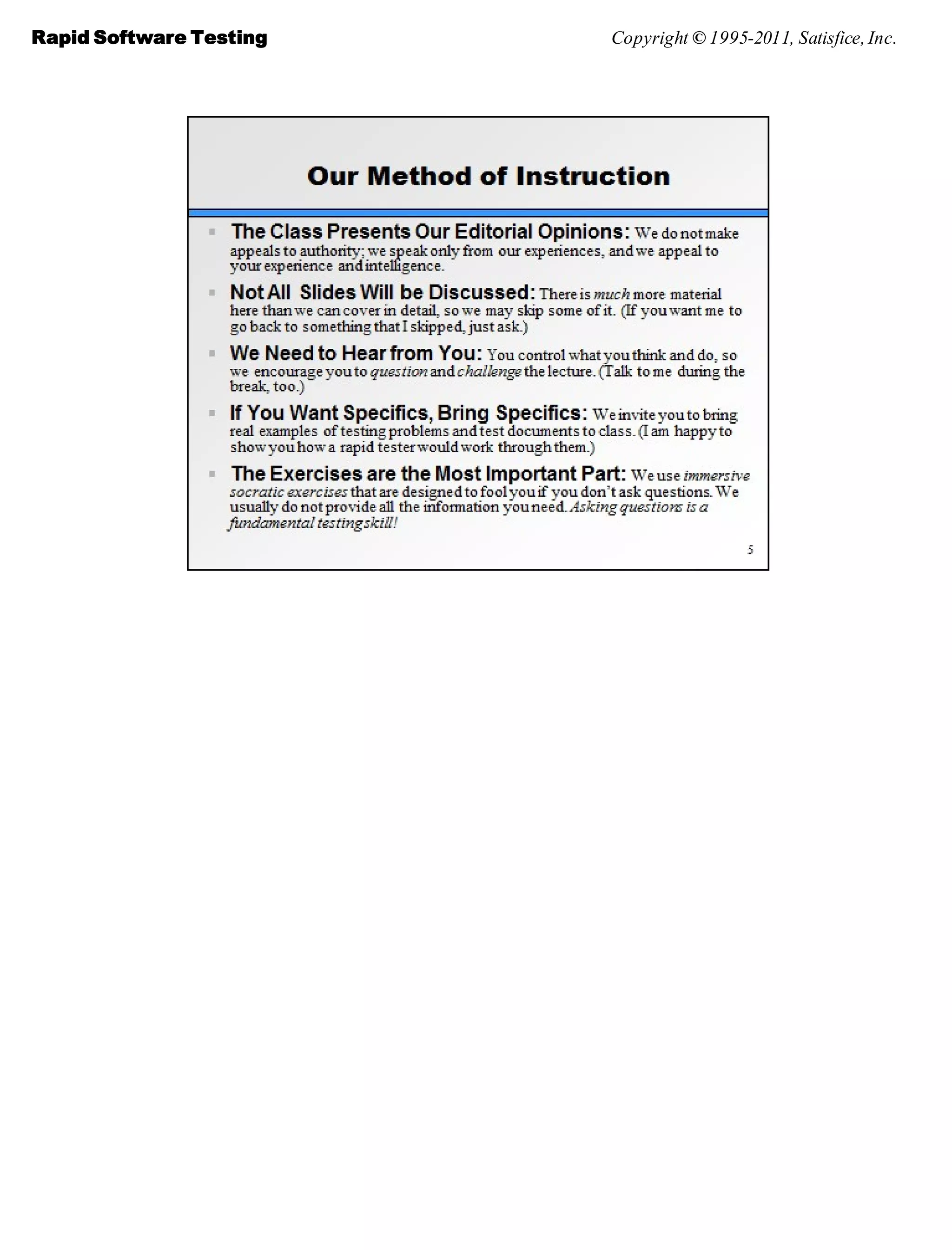 Rapid software testing | PDF