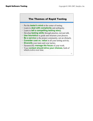 Rapid Software Testing | PDF