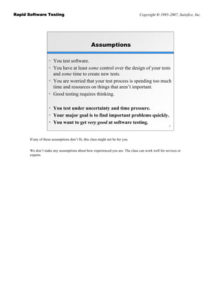 Rapid Software Testing | PDF