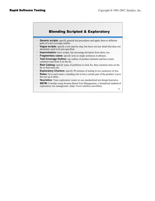 Rapid Software Testing | PDF