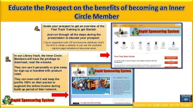 rapid sponsoring online downline training