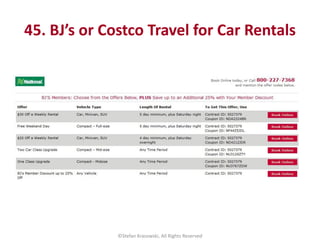 45. BJ’s or Costco Travel for Car Rentals
©Stefan Krasowski, All Rights Reserved
 
