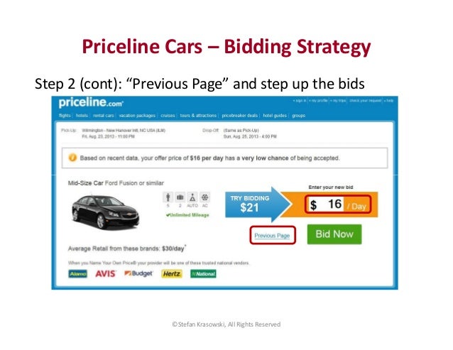 priceline car bidding