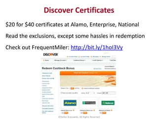 $20 for $40 certificates at Alamo, Enterprise, National
Read the exclusions, except some hassles in redemption
Check out F...