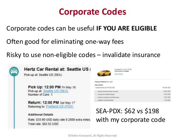 Best One Way Car Rental Corporate Codes Best One Way Car Rental Corporate Codes
