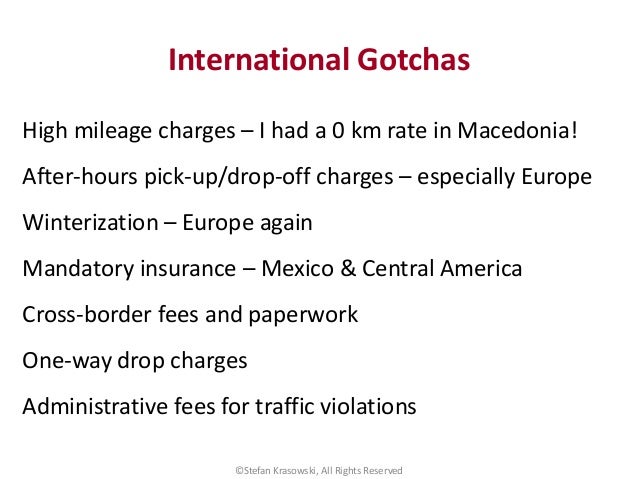 Cross Border Car Rental Fees In Europe Cross Border Car Rental Fees In Europe
