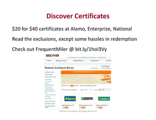 $20 for $40 certificates at Alamo, Enterprise, National
Read the exclusions, except some hassles in redemption
Check out F...