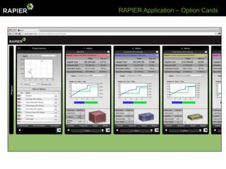 RAPIER Application – Option Cards
 