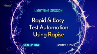 ®
Rapid & Easy Automated Testing
+ Robotic Process Automation
 