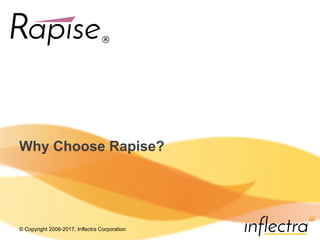 © Copyright 2006-2017, Inflectra Corporation
Why Choose Rapise?
 