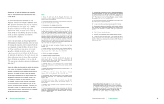 Percebia-se, por parte da Presidência do Congresso,                                                                                         18. As tabelas foram construídas com base em pesquisas prosopográficas
                                                                                                                                                 anteriormente realizadas, nas quais não obtivemos dados da totalidade
     todo um direcionamento para a escolha recair sobre            Notas |                                                                       dos políticos mineiros. Em um total de 72 constituintes, não dispomos de
                                                                                                                                                 informações de 9 deles. Acerca de tais pesquisas, ver VISCARDI, Cláudia
     Curral del Rei.                                               1. Para os fins deste artigo, além da bibliografia referenciada, foram        M. R. Elites políticas mineiras na Primeira República brasileira. História,
                                                                   consultados os Anais do Congresso Constituinte Mineiro e as coleções dos      São Leopoldo - RS, v. 5, n. 4, p. 243-260, 2001.
                                                                   jornais O Pharol e Jornal de Minas.
     Os anti-mudancistas foram derrotados em suas                                                                                                19. Eram eles: Eduardo Cerqueira, Olinto Magalhães, Camilo Prates, Costa
                                                                   2. De propriedade de Diogo Vasconcellos, era assumidamente monarquista.       Reis, Idelfonso Alvim e Augusto Clementino.
     alegações. Colocou-se em votação o relatório de Aarão         Ao seu lado encontrava-se Xavier da Veiga.
                                                                                                                                                 20. É o caso de Eloy Reis, que oferece terras na região do Rio Grande.
     Reis. O plenário ainda tentou mais uma vez incluir Juiz       3. Entre elas havia 101 coletadas em Ouro Preto.
                                                                                                                                                 21. Esta emenda foi assinada por Carlos Alves, David Campista, Idelfonso
     de Fora e Barbacena como opções, mas o relatório
                                                                   4. Em alusão ao dinâmico movimento operário existente na cidade.              Alvim, Henrique Diniz, Octavio Ottoni e Manoel da Silva. Nota-se aí uma
     da terceira comissão só incluíra as duas regiões                                                                                            composição entre dissidentes e alvinistas ligados pelo republicanismo
                                                                   5. Segundo Moema Siqueira (Mudança da capital de Minas: uma questão           histórico.
     anteriormente citadas. A decisão se deu a favor de            ideológica. Revista Brasileira de Estudos Políticos, Belo Horizonte, UFMG,
                                                                   n. 33, 1972), o primeiro projeto de mudança ocorreu em 1720 por               22. BOMENY, Helena. Guardiões da razão...
     Curral del Rei por uma diferença de apenas dois votos,
                                                                   iniciativa do conde de Assumar como forma de se evitar as rebeliões de
                                                                                                                                                 23. RESENDE. Uma interpretação sobre a fundação de Belo Horizonte.
     sendo que vários congressistas se ausentaram,                 Vila Rica. No período da Inconfidência, seus articuladores teriam feito uma
                                                                   proposta de transferência da capital para São João del Rei. Em 1867, nova
     conforme atesta a Tabela 6.                                                                                                                 24. A capital foi criada pelo Decreto-lei de 17 de dezembro de 1893 e
                                                                   proposta de mudança foi feita pelo padre Agostinho Paraíso, a qual chegou     recebeu inicialmente o nome de Cidade de Minas. Desmembrou-se de
                                                                   a ser aprovada pelo Legislativo e vetada pelo presidente da Província.        Sabará em 1894, e sua construção foi concluída em 1897. Recebeu o
                                                                   Segundo Afonso Arinos de Mello Franco (Um estadista na república, Rio         nome atual em 1901.
     Como se vê nessa tabela, as alianças regionais foram          de Janeiro, José Olimpio, 1956), citando informações de Abílio Barreto, até
     diferenciadas em relação às anteriores, não só em razão       1851, foram feitas cinco propostas de mudança.

     da mudança de conjuntura, como da própria fluidez de          6. LOBO, Hélio. Um varão na república: Fernando Lobo. São Paulo:
                                                                   Nacional, 1937.
     sua composição. A opção da Mata e do Sul por Várzea
     do Marçal se justifica por duas razões: proximidade           7. Durante o período de discussão do tema, foram presidentes de Minas:
                                                                   Augusto de Lima (1891), Cesário Alvim (1891/1892), Eduardo Ernesto da
     geográfica e oposição ao alvinismo que se reunira             Gama Cerqueira (1891 e 1892) e Afonso Pena (1892/1894).

     majoritariamente em torno de Curral del Rei. O número         8. FRANCO. Um estadista na República.
     de abstenções foi significativo. Não nos foi possível obter   9. SIQUEIRA. Mudança da capital de Minas.
     dados relativos aos votos em branco. Mas as ausências
                                                                   10. SILVA, Vera A. C. O significado da participação dos mineiros na
     foram definidoras dos resultados (14 em um total de           política nacional durante a Primeira República In: V SEMINÁRIO DE
                                                                   ESTUDOS MINEIROS, Belo Horizonte. Anais... Organizado por Norma de
     72), uma vez que a decisão se deu por uma diferença de        G. Monteiro. Belo Horizonte, UFMG, 1982.
     dois votos.24                                                 11. RESENDE, Maria E. L. Uma interpretação sobre a fundação de Belo
                                                                   Horizonte. Revista Brasileira de Estudos Políticos, Belo Horizonte, UFMG,
                                                                   n. 39, 1974.
     Depois da análise das discussões no âmbito da imprensa
                                                                   12. SINGER, Paul. Desenvolvimento econômico e evolução urbana. 2. ed.
     e no interior do Congresso Constituinte, foi possível         São Paulo: Nacional, 1977.
     perceber a existência de dois projetos distintos que se       13. WIRTH, John D. O fiel da balança: Minas Gerais na Federação
     opunham. Um ligado ao futuro e outro ao passado.              brasileira: 1889-1937. Rio de Janeiro: Paz e Terra, 1982. p. 69.

     Ambos foram derrotados por um terceiro projeto, que           14. BLASENHEIM, Peter L. A regional history of Zona da Mata in Minas
                                                                   Gerais-Brazil: 1870/1906. 372 f. Thesis (PhD), Stanford University,
     advogava a construção de uma capital moderna em               Stanford, 1982.
     um espaço da tradição, ou seja, inserindo o futuro            15. IGLESIAS, Francisco et al. (Org.). A constituinte mineira de 1891.
     no passado. Embora a opção vitoriosa possa refletir           Revista Brasileira de Estudos Políticos, Belo Horizonte, UFMG, n. 71,
                                                                   julho de 1990.
     a conciliação entre os dois projetos em luta, tal não                                                                                         Cláudia Maria Ribeiro Viscardi é doutora em história pela
                                                                   16. BOMENY, Helena. Guardiões da razão: modernistas mineiros. Rio de
     ocorreu, pois ambos foram derrotados. O primeiro por          Janeiro: UFRJ, 1994.                                                            Universidade Federal do Rio de Janeiro (UFRJ) e professora
                                                                                                                                                   do Programa de Pós-Graduação em História da Universidade
     não sediar a capital. E o segundo por não ser mais a          17. Acerca das disputas internas de Minas neste período, ver VISCARDI,          Federal de Juiz de Fora (UFJF). É autora do livro Teatro das
     capital. Venceu o tertius, lugar-comum, em se tratando        Cláudia. M. R. Minas de dentro para fora: a política interna mineira no         oligarquias: uma revisão da política do café-com-leite.
                                                                   contexto da Primeira República. Locus: Revista de História, Juiz de Fora,       (Belo Horizonte, C/Arte, 2001), entre outras publicações.
     de decisões políticas que se polarizam.                       v. 5, n. 2, p. 89-99, 1999.




40   |   Revista do Arquivo Público Mineiro   |   Dossiê                                                                                         Cláudia Maria Ribeiro Viscardi     |    A capital controversa                 |   41
 