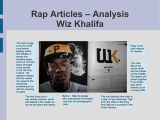 Rap magazine article | ODP